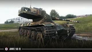 AMX 50 B на Лайв Оксе | Драйвовый бой на 10К урона