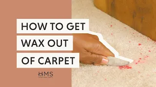 HOW TO GET WAX OUT OF CARPET
