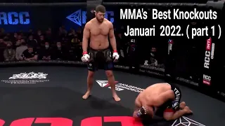 Best MMA  Knockouts Januari 2022  ( part 1 )