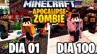 SOBREVIVI 100 DIAS EM UM APOCALIPSE ZUMBI DO MINECRAFT - O FILME