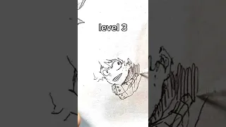 How to Draw Deku | Izuku Midoriya in different levels | Easy Drawing #anime #animedrawing #art #goku