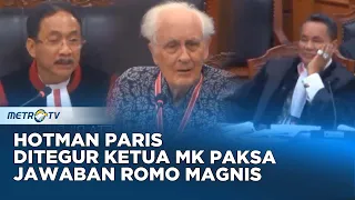 Lagi! Hotman Paris Diskak Ketua MK, Tak Puas Dengar Jawaban Romo Magnis