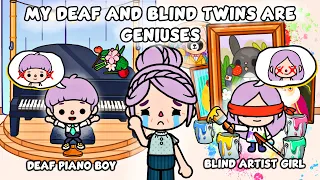 My Blind And Deaf Twins Are Geniuses 🥹 | Sad Story | Toca Life Story / Toca Boca