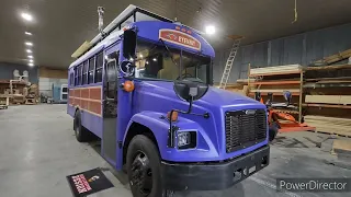 Luxury school bus conversion.