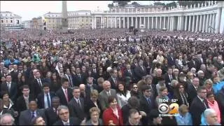 Thousands Pack St. Peter's Square For Canonization Of John XXIII and John Paul II