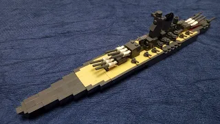 Lego Yamato Moc WW2 Battleship Speedbuild (World War Two Navy Ship Build Tutorial Video)