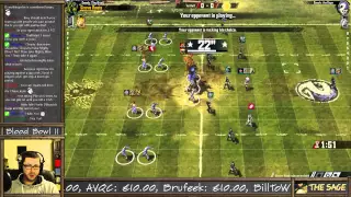 Dark Elves Game 6 vs Wood Elves (the Sage plays Blood Bowl 2)