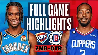 Los Angeles Clippers vs Oklahoma City Thunder Highlights 2nd-QTR HD | January 16 | 2024 NBA season