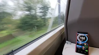 0 - 124mph on GWR Class 800 Leaving Swindon