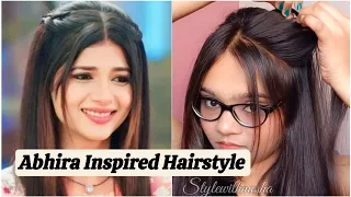 Abhira Inspired Hairstyle | yeh rishta kya kehlata hai episode | yrkkh | Easy Open Hairstyle 2023