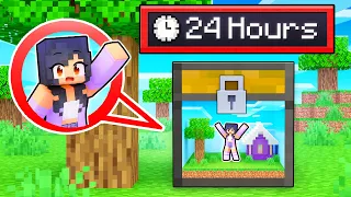 24 Hours TRAPPED Inside A Minecraft Chest!