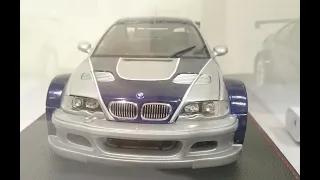 BMW M3 GTR 1/18 Need for Speed: Most Wanted Custom build unboxing