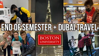 END OF MY FIRST SEMESTER - Boston University + Traveling to DUBAI for Winter Break!