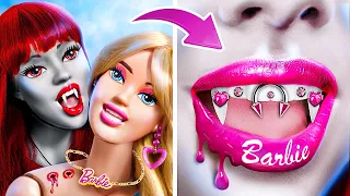 Барби хочет стать вампиром! Шокирующий макияж с вирусными красота-хаками от La La Life Games