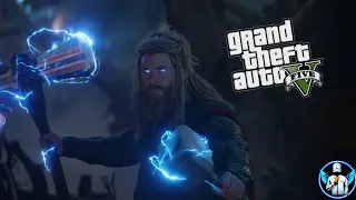 Thor GTA 5 Mjolnir & Stormbreaker || Endgame Thor GTA 5 The God Of Thunder | GTA 5 Thor Mod Endgame