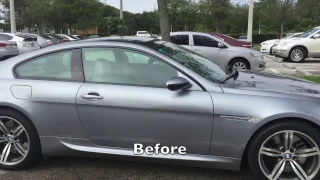 BMW M6 30% Tint Before and After