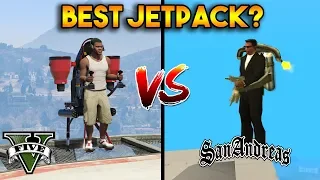 GTA 5 JETPACK VS GTA SAN ANDREAS JETPACK : WHICH IS BEST?