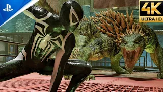 Black Anti-Venom Suit vs Lizard Boss Fight (Ultimate Difficulty) - Spider-Man 2 PS5 (4K)