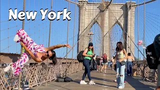 Brooklyn Bridge 4k - Walking The Streets Of New York - Usa Travel Video