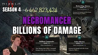 Why are Necromancers suddenly hitting for Billions of Damage in Season 4? Diablo 4