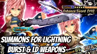 Summons for Lightning Burst and LD Weapons - DFFOO - Dissidia Final Fantasy: Opera Omnia