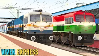 Diesel SPECIAL🔥 ||  Jammu Tawi Bandra Terminus VIVEK EXPRESS || Train Simulator Classic Pc Gameplay