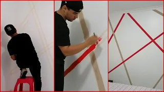 Cómo hacer FIGURAS GEOMÉTRICAS en una PARED