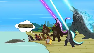 30 MINUTES FUNNY OF GODZILLA - SHIN vs KONG: Never argue with an idiot |Godzilla Cartoon Compilation