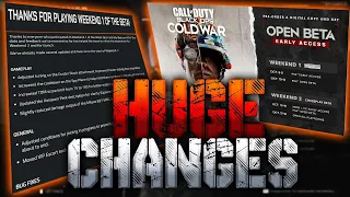 Black Ops Cold War Beta HUGE CHANGES! (New Update)