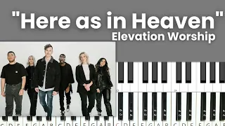 Here as in Heaven - Piano Tutorial and Chords - Elevation Worship