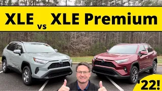 2022 RAV4 XLE Hybrid vs XLE Premium Hybrid: What's NEW for '22!