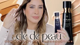 CLE DE PEAU RADIANT CREAM FOUNDATION NEW FORMULA Review and 10 Hours Wear Test on Dry Over 40 Skin