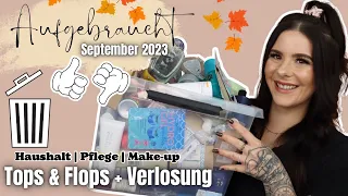 Aufgebraucht 🗑️ ✅ ❌September 2023 Tops & Flops | Haushalt | Pflege | Make-up + Verlosung