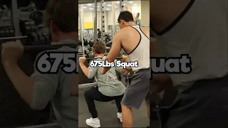 Squatting 675lbs with Fake Weights Prank!