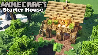 Minecraft Oak Survival Starter House Tutorial : How to Build in Minecraft