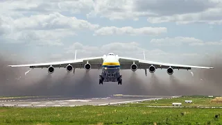 Antonov An-225 Mriya: FULL POWER Takeoff at Leipzig/Halle Airport