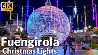 Walking Tour of Fuengirola, Spain on Christmas Eve, 2022 (4K Ultra HD)