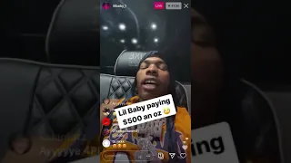 Lil Baby Paying $500 an OZ