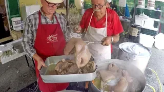 Beef and Veal Simmered Stew. 'Bollito Misto'. Italian Street Food