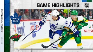 Maple Leafs @ Wild 11/25 | NHL Highlights 2022