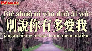 别說你有多愛我 Bie shuo ni you duo ai wo - 孫藝琪 Sun yi qi (Lirik dan terjemahan)
