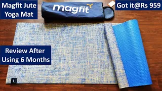 Magfit Jute Yoga Mat 5 mm Blue | Best Long Lasting Yoga Mat | Review After Using 6 Months