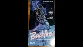 Opening to Backfire (1987) - 1989 Screener VHS