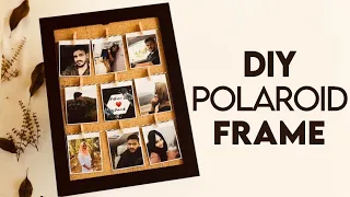 How To Make VINTAGE POLAROID PHOTO FRAME | DIY Polaroid Frame