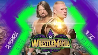 AJ Styles vs Brock Lesnar Dream Match Promo HD