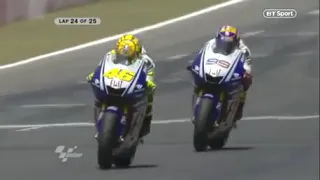 Final motogp catulunya 2009 Valentino Rossi vs Jorge Lorenzo