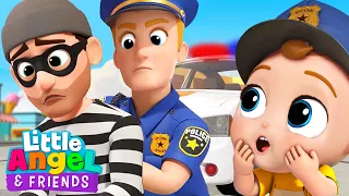 Policeman To The Rescue! | Baby John | Little Angel And Friends Fun Educational Songs