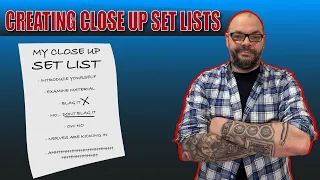 Creating Set Lists For A Close Up Magic Performance | Magic Stuff With Craig Petty