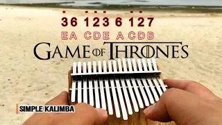 Game Of Thrones Theme Song - Kalimba Easy Practice