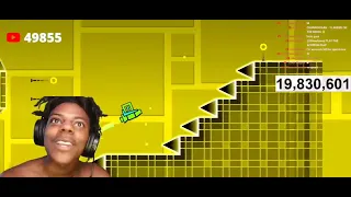 ishowspeed creates his own geometry dash song then zones out